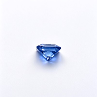 Cornflower Blue Sapphire Gemstone, Lab-Created, 10x10mm Square Princess Cut, Loose Blue Sapphire for Custom Rings and Jewelry Making