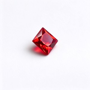 Ruby Gemstone, Lab-Created, 10x10mm Square Princess Cut, Loose Red Ruby for Custom Rings, Pendants and Jewelry Making