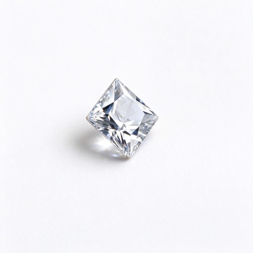 White Sapphire | Durable Gemstone | Lab-Created, Square Princess Cut, 10x10mm, White | Rings, Pendants, Custom Jewelry