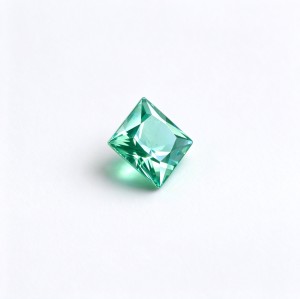 Mint Green Gemstone, Lab-Created, 10x10mm Square Princess Cut, Loose Green Stone for Custom Rings, Pendants and Jewelry Making
