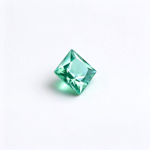 Mint Green Gemstone, Lab-Created, 10x10mm Square Princess Cut, Loose Green Stone for Custom Rings, Pendants and Jewelry Making