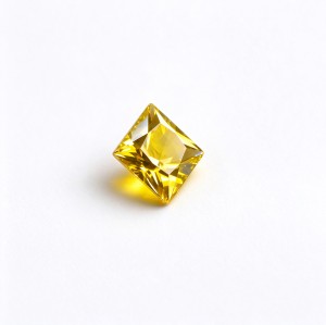 Canary Yellow Gemstone | Vibrant Yellow Gemstone | Lab-Created, Square Princess Cut, 10x10mm, Canary Yellow | Rings, Pendants, Custom Jewelry