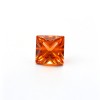 Fanta Sapphire | Vibrant Orange Gemstone | Lab-Created, Square Princess Cut, 10x10mm, Fanta Orange | Rings, Pendants, Custom Jewelry