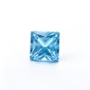 Lab Created Aquamarine Gemstone, 10x10mm Square Princess Cut, Loose Aquamarine for Custom Rings, Pendants and Jewelry Making