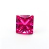 Hot Pink Gemstone, Lab-Created, 10x10mm Square Princess Cut, Loose Pink Stone for Custom Rings, Pendants and Jewelry Making