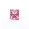 Sakura Pink Gemstone, Lab-Created, 10x10mm Square Princess Cut, Loose Pink Stone for Custom Rings, Pendants and Jewelry Making