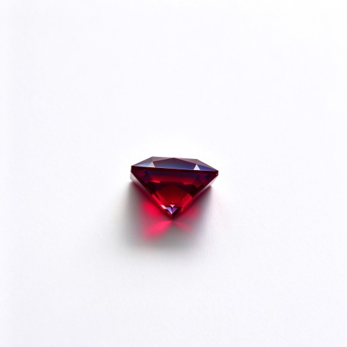 Pigeon Blood Red Ruby Gemstone, Lab-Created, 10x10mm Square Princess Cut, Loose Ruby for Custom Rings, Pendants and Jewelry Making