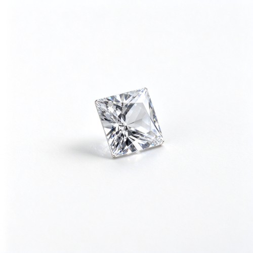 White Sapphire | Durable Gemstone | Lab-Created, Square Princess Cut, 10x10mm, White | Rings, Pendants, Custom Jewelry