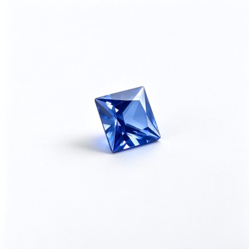 Cornflower Blue Sapphire Gemstone, Lab-Created, 10x10mm Square Princess Cut, Loose Blue Sapphire for Custom Rings and Jewelry Making