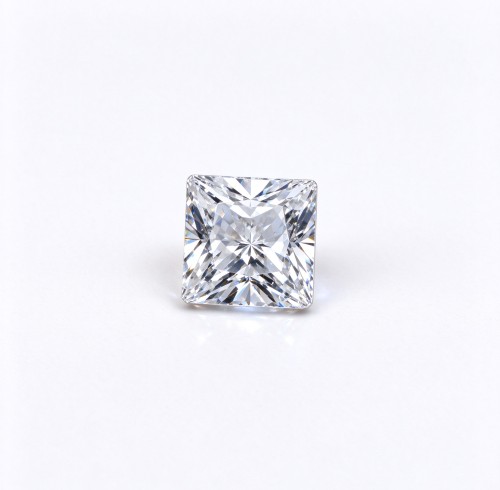 White Sapphire | Durable Gemstone | Lab-Created, Square Princess Cut, 10x10mm, White | Rings, Pendants, Custom Jewelry