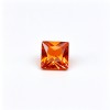 Fanta Sapphire | Vibrant Orange Gemstone | Lab-Created, Square Princess Cut, 10x10mm, Fanta Orange | Rings, Pendants, Custom Jewelry