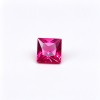 Hot Pink Gemstone, Lab-Created, 10x10mm Square Princess Cut, Loose Pink Stone for Custom Rings, Pendants and Jewelry Making