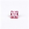 Sakura Pink Gemstone, Lab-Created, 10x10mm Square Princess Cut, Loose Pink Stone for Custom Rings, Pendants and Jewelry Making