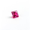 Hot Pink Gemstone, Lab-Created, 10x10mm Square Princess Cut, Loose Pink Stone for Custom Rings, Pendants and Jewelry Making