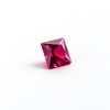 Rubellite Tourmaline Gemstone, Lab-Created, 10x10mm Square Princess Cut, Loose Pink Red Stone for Custom Rings and Jewelry Making