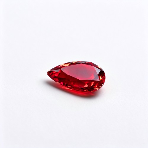 Lab-Created Ruby | Vivid Red Gemstone | Pear Cut, 13x18mm | Rings, Pendants, Custom Jewelry