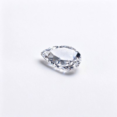 White Sapphire | Brilliant White Gemstone | Lab-Created, Pear Cut, 13x18mm | Rings, Pendants, Custom Jewelry