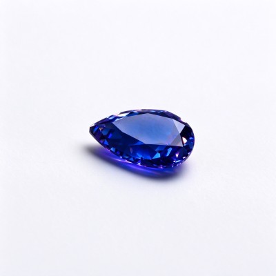 Royal Blue Gemstone | Deep Blue Gemstone | Lab-Created, Pear Cut, 13x18mm | Rings, Pendants, Custom Jewelry
