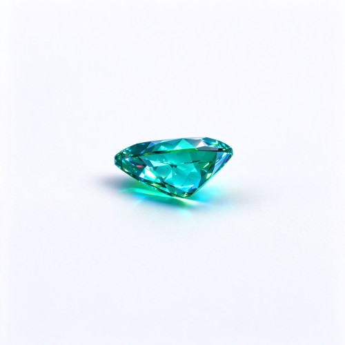 Paraiba Color Gemstone | Vibrant Blue Green Gemstone | Lab-Created, Pear Cut, 13x18mm | Rings, Pendants, Custom Jewelry