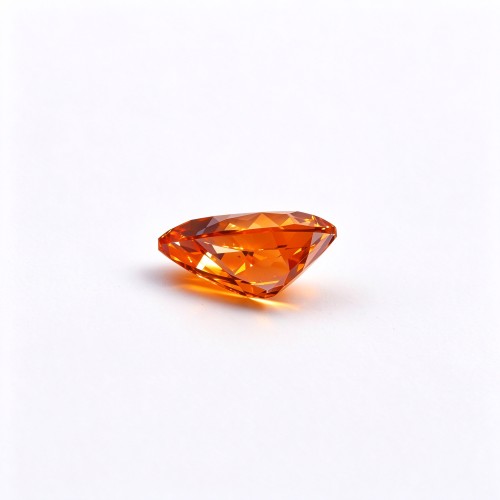 Fanta Orange Gemstone | Vibrant Orange Gemstone | Lab-Created, Pear Cut, 13x18mm | Rings, Pendants, Custom Jewelry