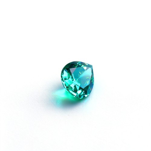 Paraiba Color Gemstone | Vibrant Blue Green Gemstone | Lab-Created, Pear Cut, 13x18mm | Rings, Pendants, Custom Jewelry
