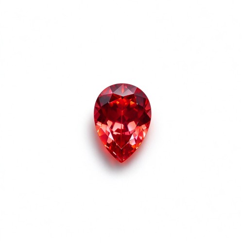 Lab-Created Ruby | Vivid Red Gemstone | Pear Cut, 13x18mm | Rings, Pendants, Custom Jewelry