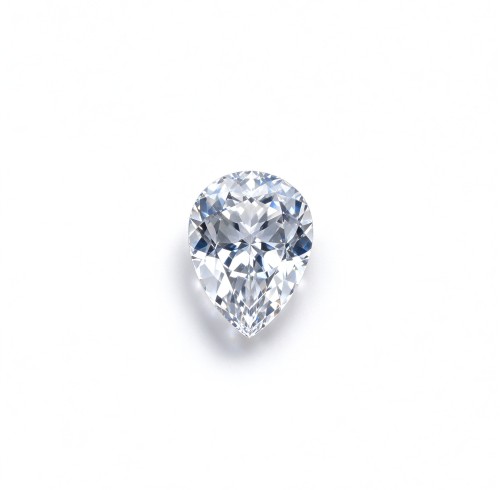 White Sapphire | Brilliant White Gemstone | Lab-Created, Pear Cut, 13x18mm | Rings, Pendants, Custom Jewelry