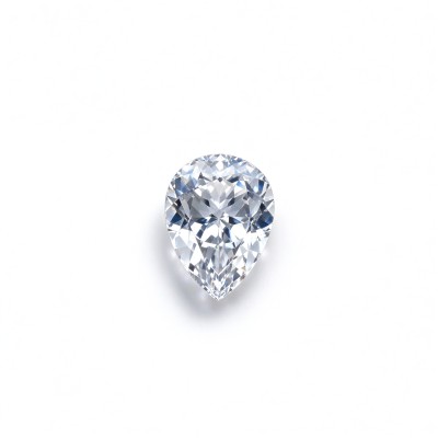 White Sapphire | Brilliant White Gemstone | Lab-Created, Pear Cut, 13x18mm | Rings, Pendants, Custom Jewelry