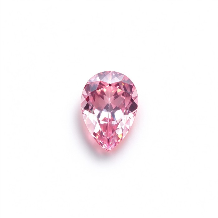Sakura Pink Gemstone | Soft Pink Gemstone | Lab-Created, Pear Cut, 13x18mm | Rings, Pendants, Custom Jewelry