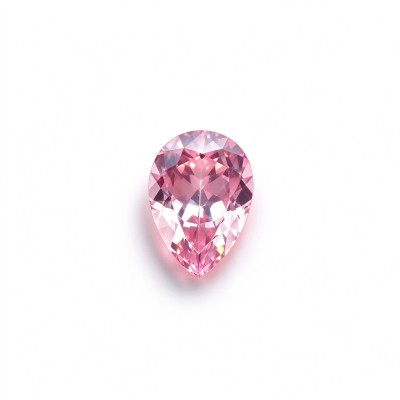 Sakura Pink Gemstone | Soft Pink Gemstone | Lab-Created, Pear Cut, 13x18mm | Rings, Pendants, Custom Jewelry