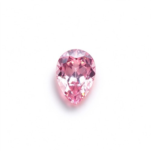 Sakura Pink Gemstone | Soft Pink Gemstone | Lab-Created, Pear Cut, 13x18mm | Rings, Pendants, Custom Jewelry