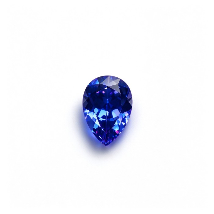 Royal Blue Gemstone | Deep Blue Gemstone | Lab-Created, Pear Cut, 13x18mm | Rings, Pendants, Custom Jewelry
