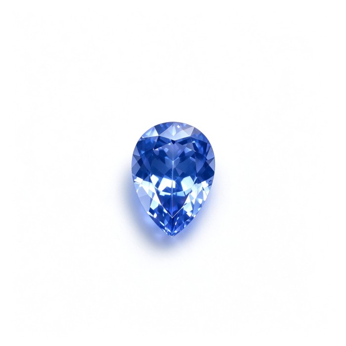 Cornflower Blue Gemstone | Vivid Blue Gemstone | Lab-Created, Pear Cut, 13x18mm | Rings, Pendants, Custom Jewelry