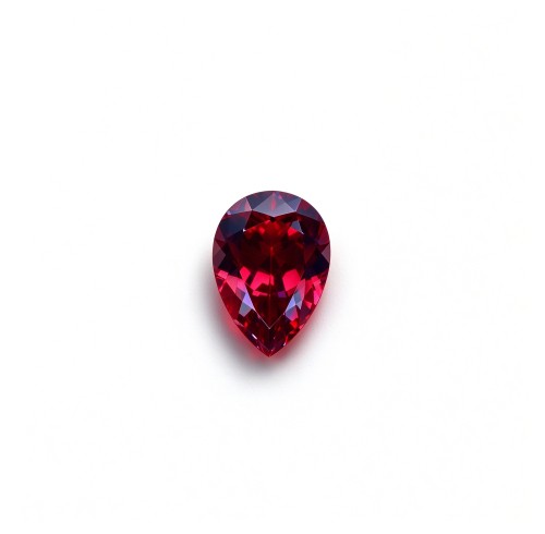 Pigeon Blood Red Gemstone | Vivid Red Gemstone | Lab-Created, Pear Cut, 13x18mm | Rings, Pendants, Custom Jewelry