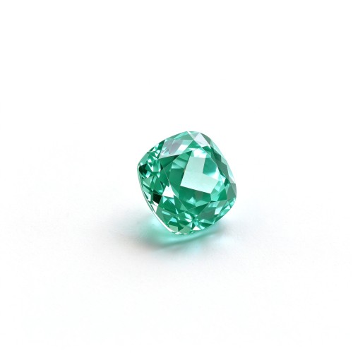 Mint Green Gemstone | Fresh Green Gemstone | Lab-Created, Cushion Cut, 10x10mm | Rings, Pendants, Custom Jewelry