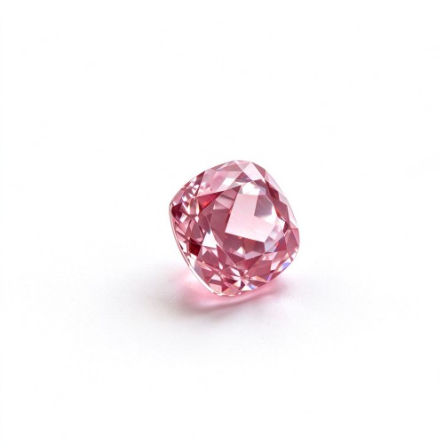 Sakura Pink Gemstone | Soft Pink Gemstone | Lab-Created, Cushion Cut, 10x10mm | Rings, Pendants, Custom Jewelry