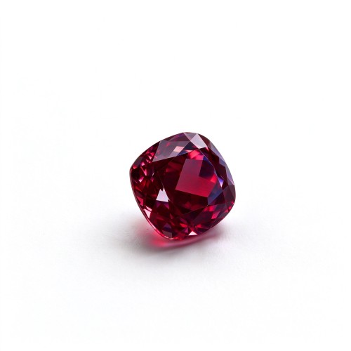 Pigeon Blood Red Gemstone | Vivid Red Gemstone | Lab-Created, Cushion Cut, 10x10mm | Rings, Pendants, Custom Jewelry
