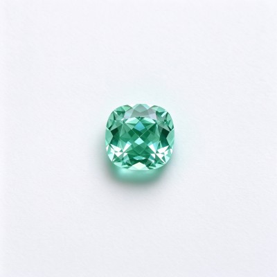 Mint Green Gemstone | Fresh Green Gemstone | Lab-Created, Cushion Cut, 10x10mm | Rings, Pendants, Custom Jewelry