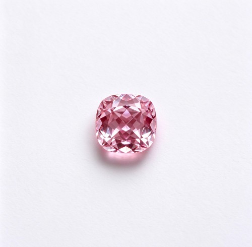 Sakura Pink Gemstone | Soft Pink Gemstone | Lab-Created, Cushion Cut, 10x10mm | Rings, Pendants, Custom Jewelry