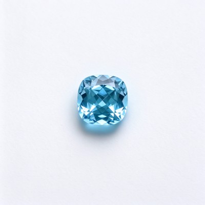Aquamarine | Elegant Light Blue Gemstone | Lab-Created, Cushion Cut, 10x10mm | Rings, Pendants, Custom Jewelry