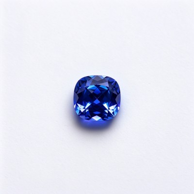 Royal Blue Gemstone | Deep Blue Gemstone | Lab-Created, Cushion Cut, 10x10mm | Rings, Pendants, Custom Jewelry