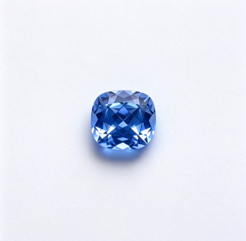 Cornflower Blue Gemstone | Vivid Blue Gemstone | Lab-Created, Cushion Cut, 10x10mm | Rings, Pendants, Custom Jewelry