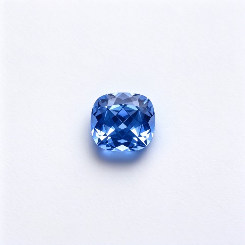 Cornflower Blue Gemstone | Vivid Blue Gemstone | Lab-Created, Cushion Cut, 10x10mm | Rings, Pendants, Custom Jewelry