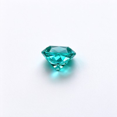 Paraiba Color Gemstone | Vibrant Blue Green Gemstone | Lab-Created, Cushion Cut, 10x10mm | Rings, Pendants, Custom Jewelry