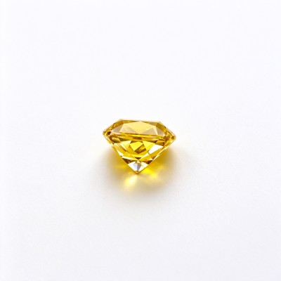 Canary Yellow Gemstone | Vivid Yellow Gemstone | Lab-Created, Cushion Cut, 10x10mm | Rings, Pendants, Custom Jewelry