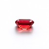 Lab-Created Ruby Gemstone | Vivid Red Loose Ruby | Emerald Cut, 10x14mm | Rings, Pendants, Custom Jewelry