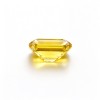 Canary Yellow Gemstone | Bright Sunshine Yellow Loose Gemstone | Lab-Created, Emerald Cut, 10x14mm | Rings, Pendants, Custom Jewelry