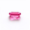 Hot Pink Gemstone | Vibrant Bright Pink Loose Gemstone | Lab-Created, Emerald Cut, 10x14mm | Rings, Pendants, Custom Jewelry