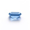 Cornflower Blue Gemstone | Vivid Blue Loose Gemstone | Lab-Created, Emerald Cut, 10x14mm | Rings, Pendants, Custom Jewelry