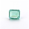 Mint Green Gemstone | Fresh Light Green Loose Gemstone | Lab-Created, Emerald Cut, 10x14mm | Rings, Pendants, Custom Jewelry